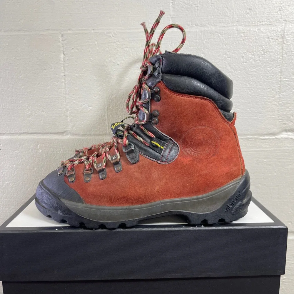 LA SORTIVA K2 Mountain Climbing Alpine Hiking Boots Red Black Men's 42 EU/9 US